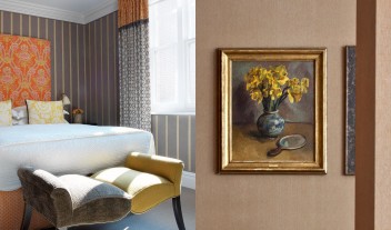 Charlotte Street Hotel Flower Painting in London