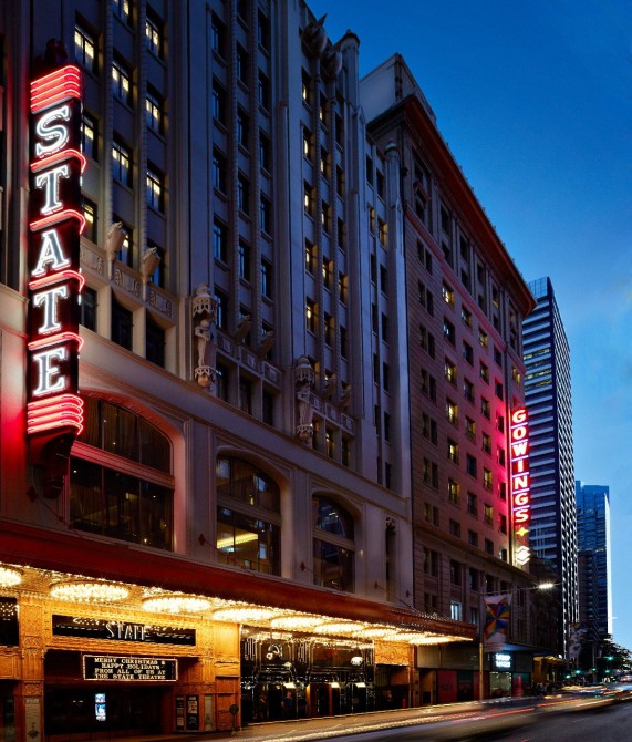 Qt Sydney Boutique Hotel Australia Design Hotels Qt Sydney Facade By Night In